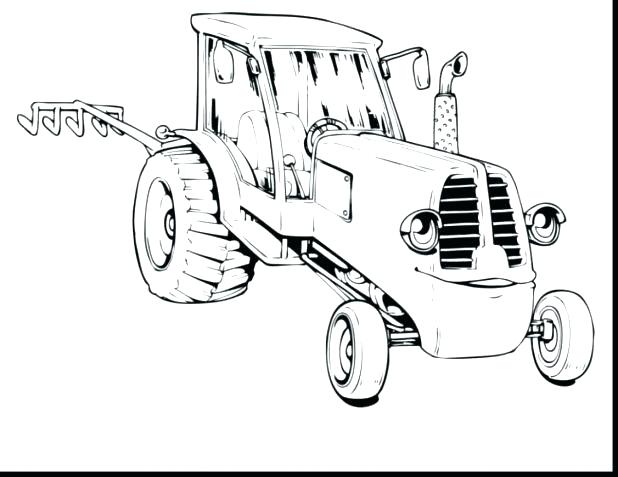 618x477 Free Printable Tractor Coloring Pages John Tractor Coloring Page