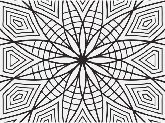 640x480 Free Printable Coloring Pages For Adults Geometric Photographs