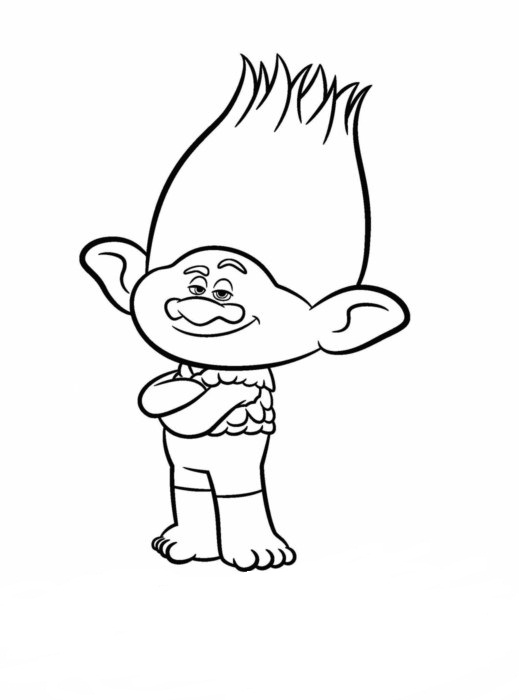 519x700 Free Printable Troll Coloring Pages Pictures Free Coloring