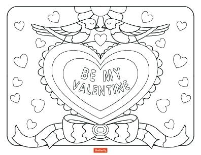 396x306 Coloring Pages Valentine Printable Valentine Coloring Pages