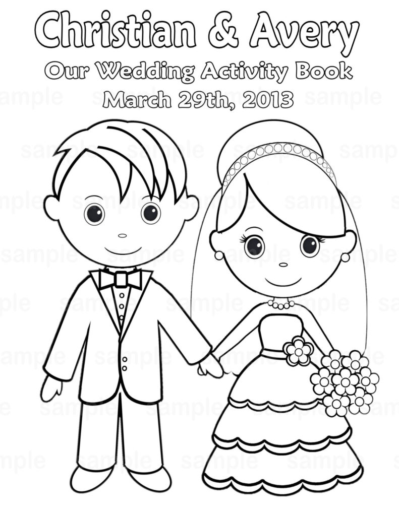 791x1024 Printable Wedding Coloring Pages Amazing Of Simple Themed