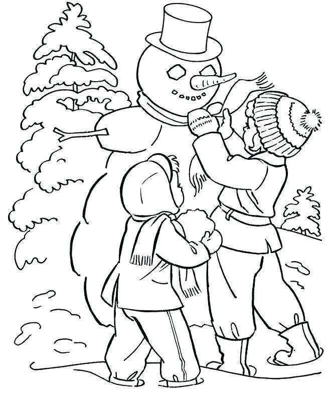 670x820 Winter Coloring Pages