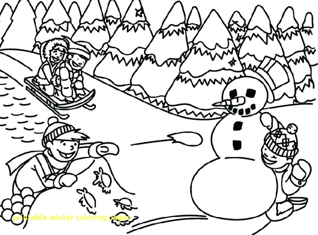 1024x758 Free Printable Winter Coloring Pages Printable Winter Coloring