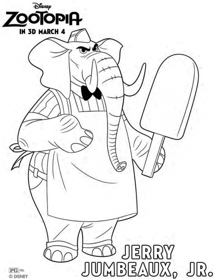 742x960 Get This Printable Zootopia Coloring Pages !