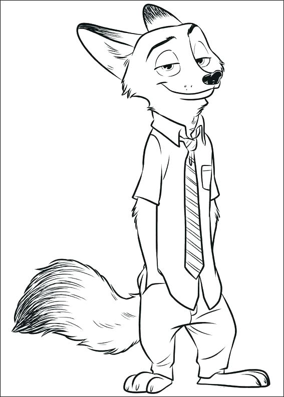 567x794 Printable Zootopia Coloring Pages Coloring Book Coloring Pages