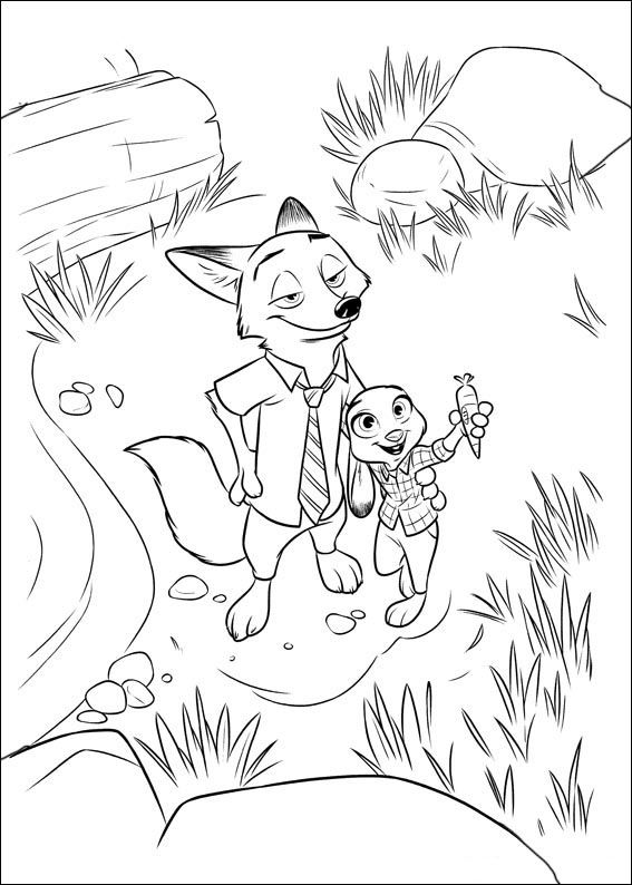 567x794 Zootopia Coloring Pages Logan Personajes