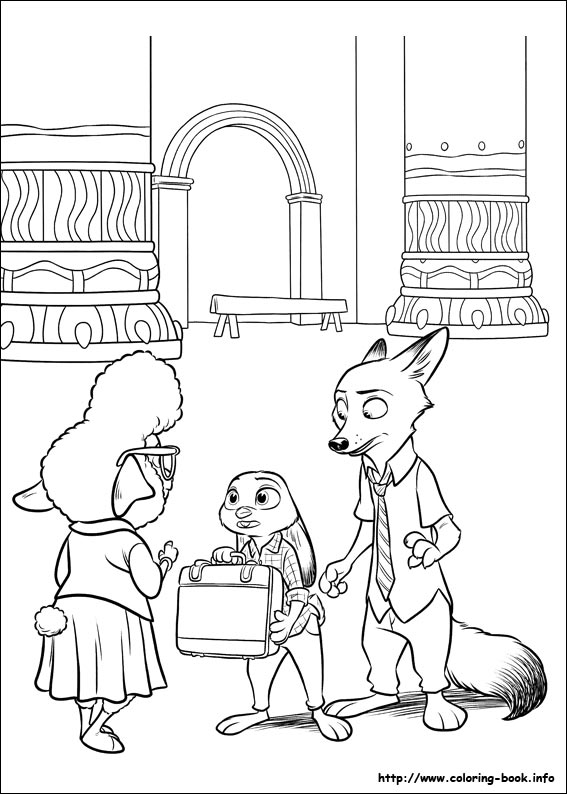 567x794 Zootopia Coloring Pages On Coloring