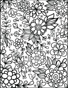 236x304 Free Printable Bursting Blossoms Flower Coloring Page Free