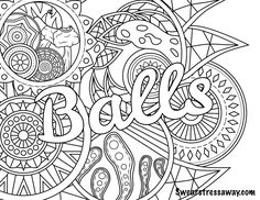 236x182 Free Printable Coloring Pages For Adults Swear Words