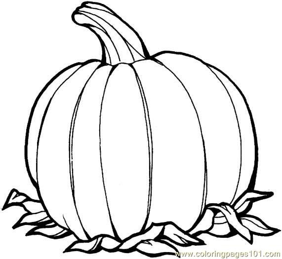 571x525 Pumpkin Coloring Page