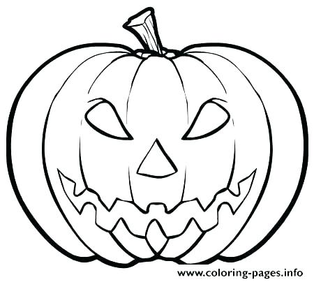 450x404 Coloring Pages Halloween Scary Pumpkin Coloring Pages