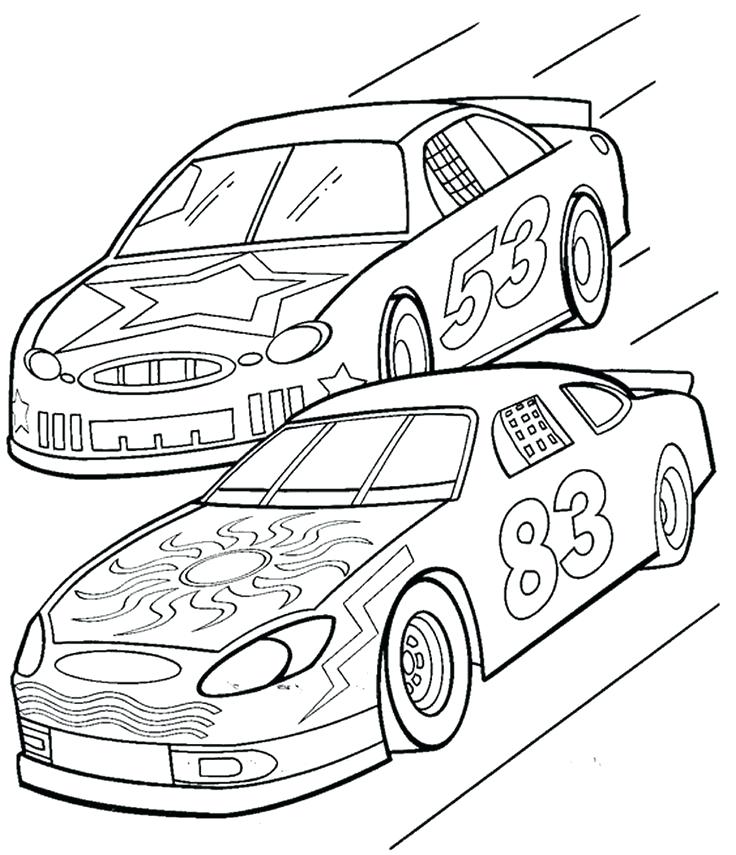 736x855 Free Race Car Coloring Pages