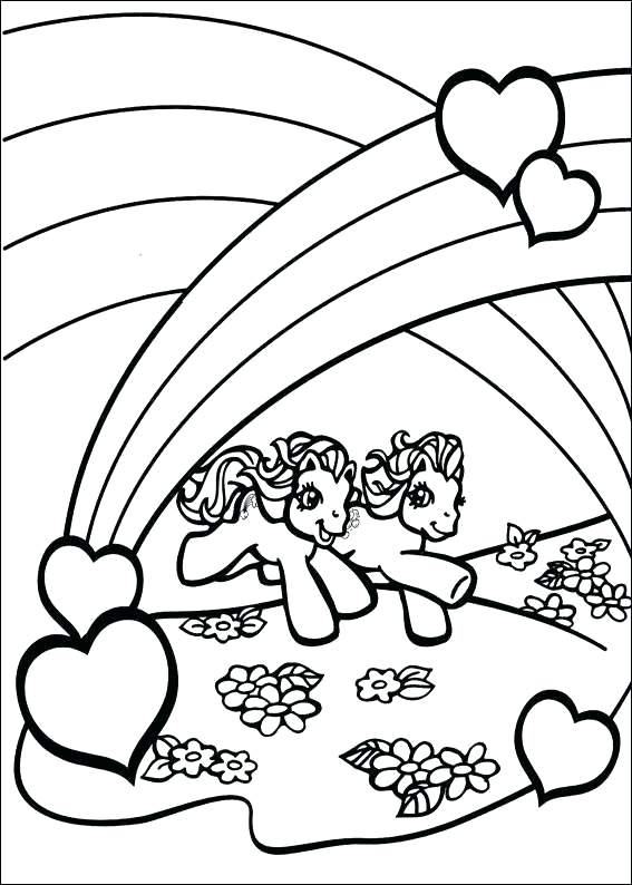 567x794 My Little Pony Under The Rainbow Coloring Page Free Coloring