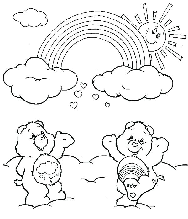 600x697 Printable Rainbow Coloring Page Rainbow Coloring Pages Printable