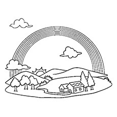 230x230 Rainbow Coloring Pages