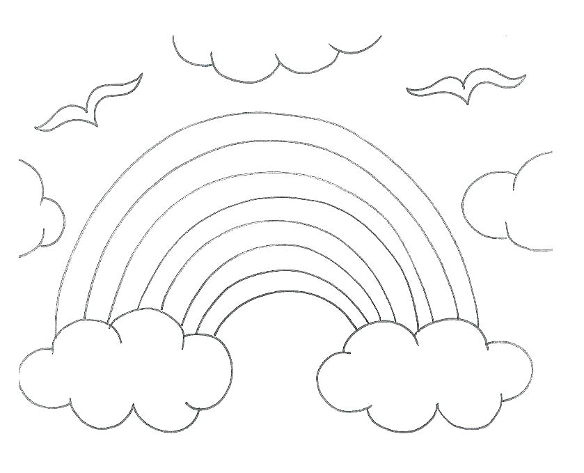 839x679 Coloring Pages Rainbows Rainbows Coloring Pages Rainbows Coloring