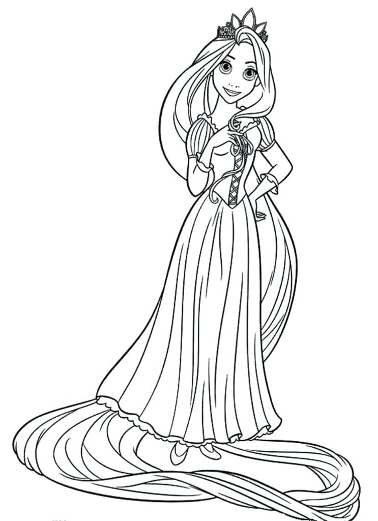 743x1024 Rapunzel Coloring Pages Coloring Pages For Kids Disney Princess