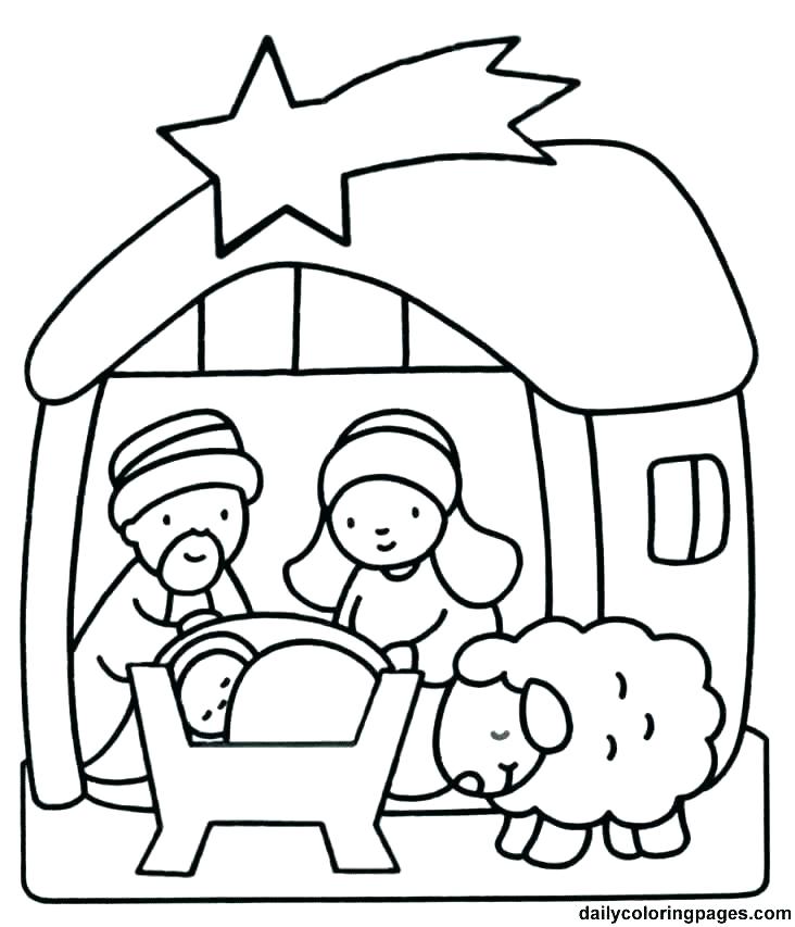 Free Religious Christmas Coloring Pages To Print at GetDrawings | Free ...