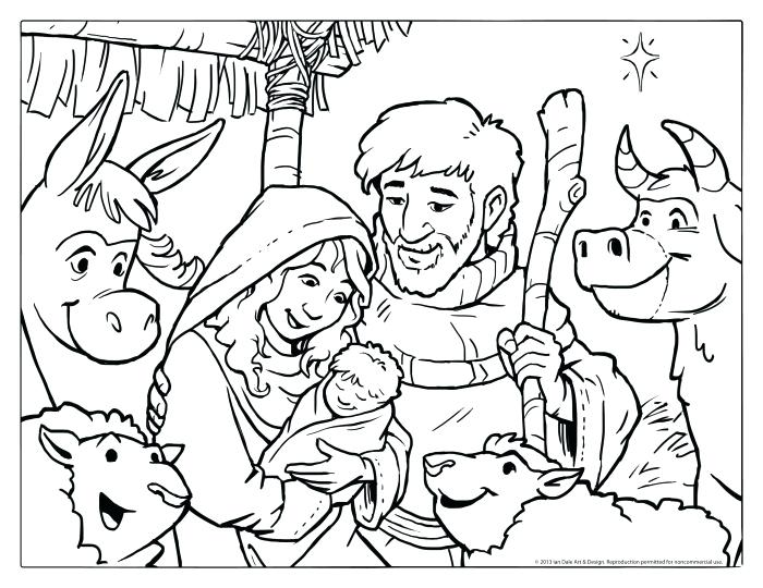 700x540 Christian Preschool Christmas Coloring Pages