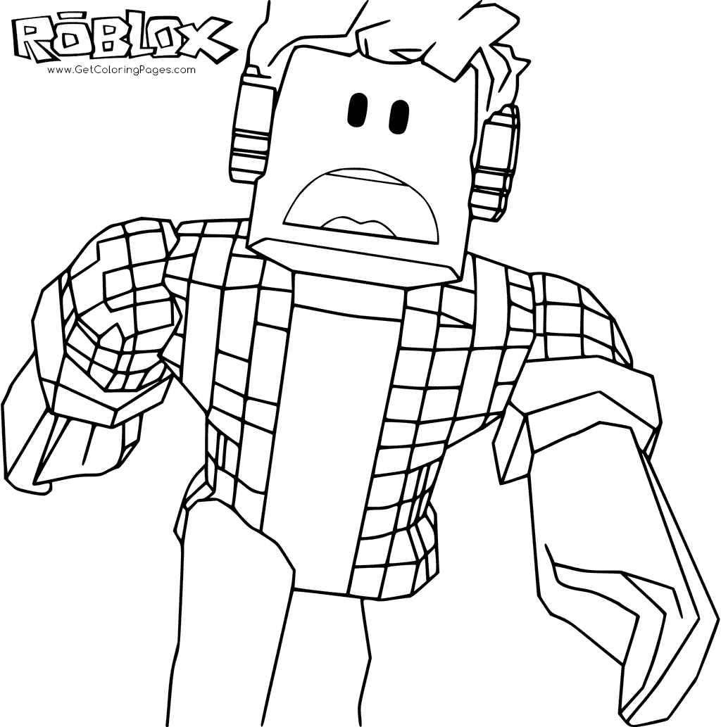 1024x1033 Roblox Coloring Pages