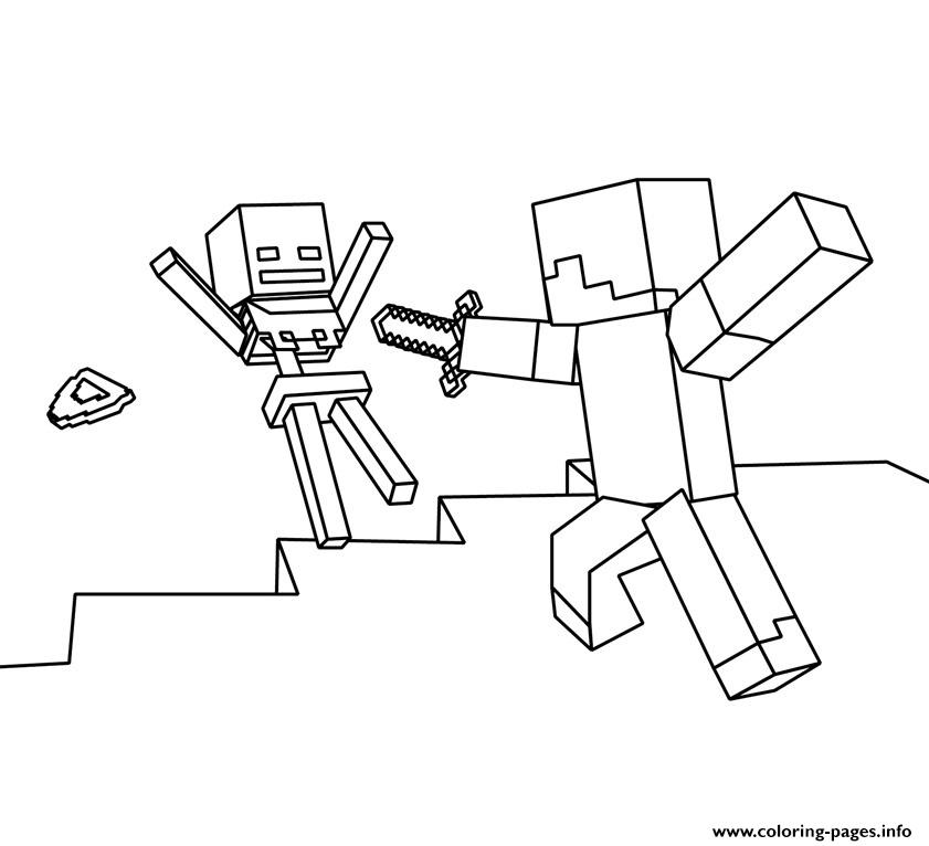 841x766 Roblox Vs Minecraft Coloring Pages Printable