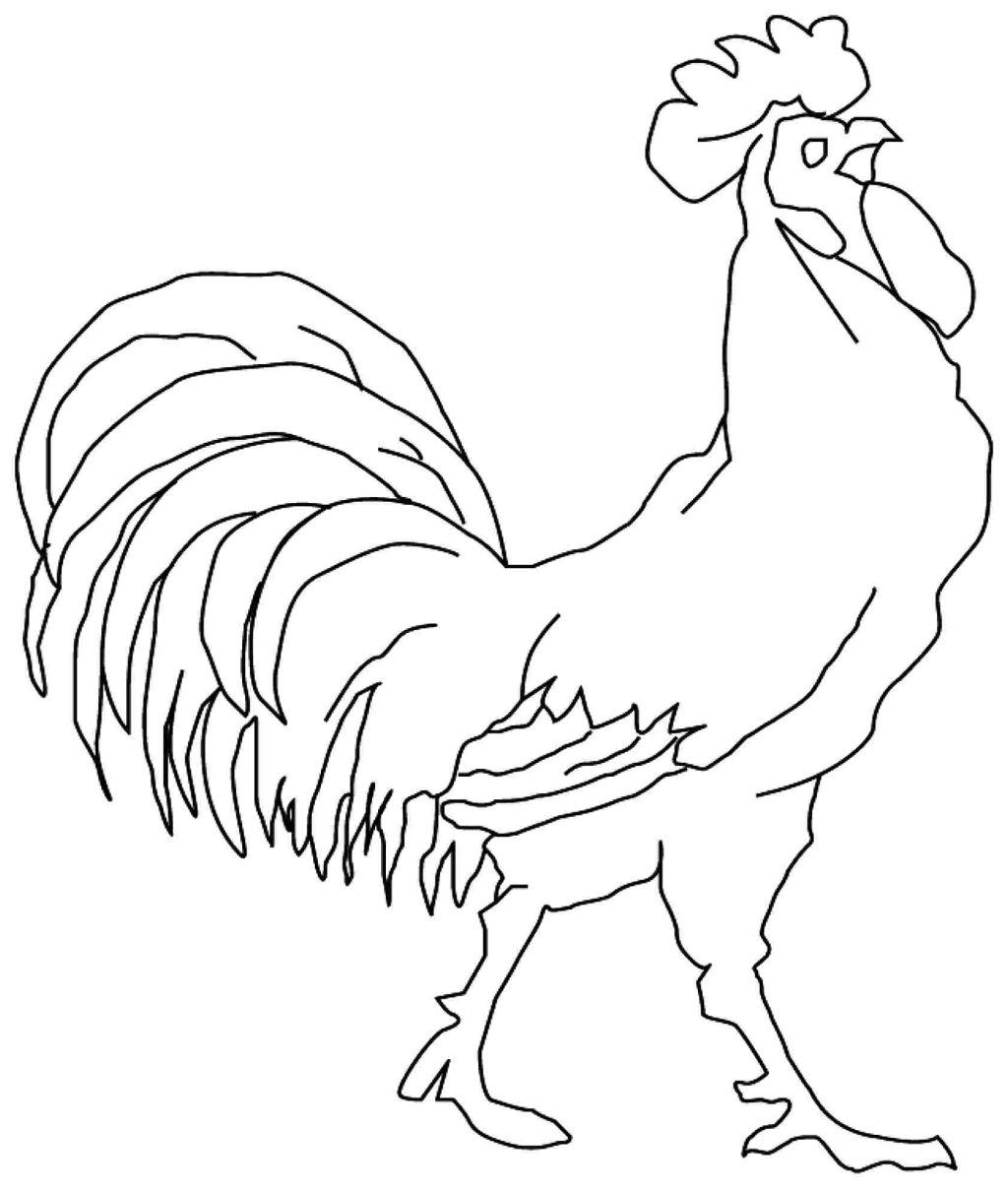 1024x1211 Rooster Coloring Page Pages For Children Kids