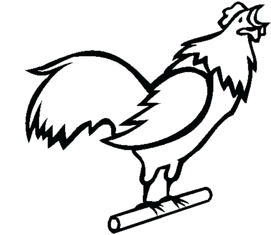 909x789 Rooster Coloring Page Rooster Coloring Rooster Coloring Pages