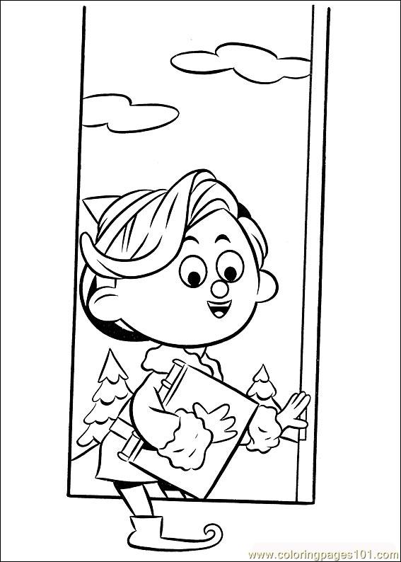 567x794 Rudolph Coloring Page