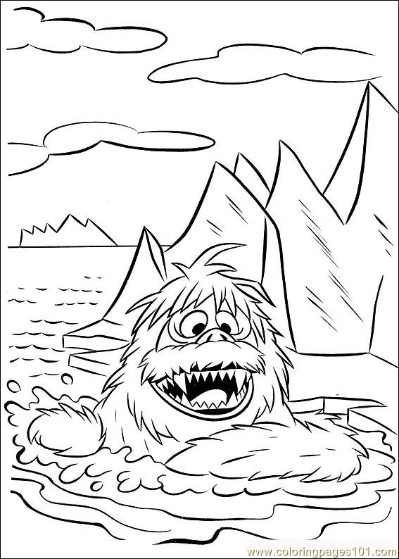 567x794 Rudolph Coloring Page