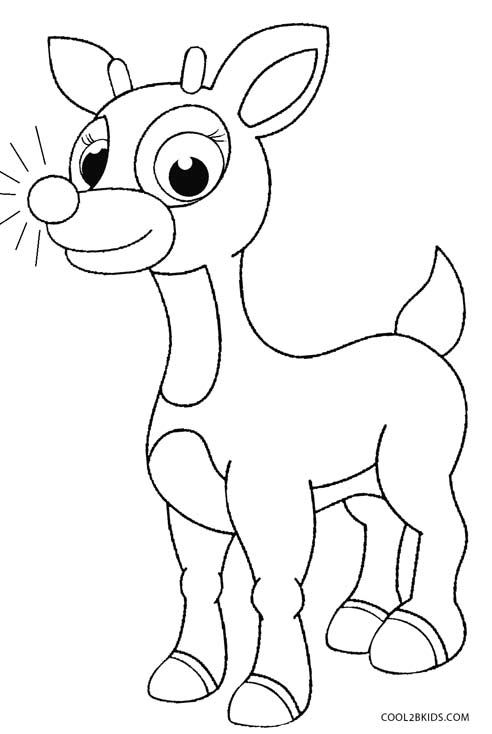 492x734 Rudolph Coloring Pages