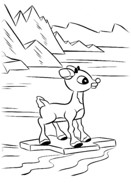 512x716 Rudolph Coloring Pages Images Free Coloring Pages