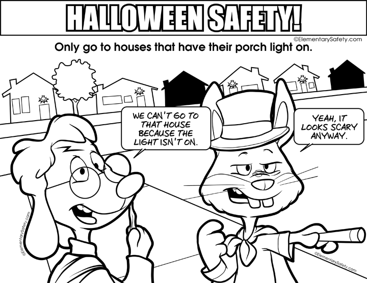 720x556 Halloween Safety Coloring Pages Coloring Halloween Safety Free