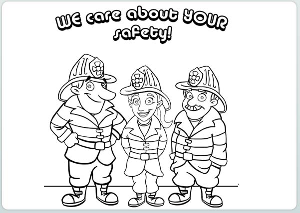 601x428 Safety Coloring Pages Awesome Fire Safety Coloring Pages In Ew