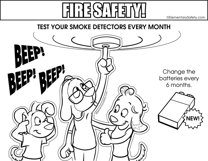 720x556 Fire Safety Coloring Pages Coloring Fire Safety Free