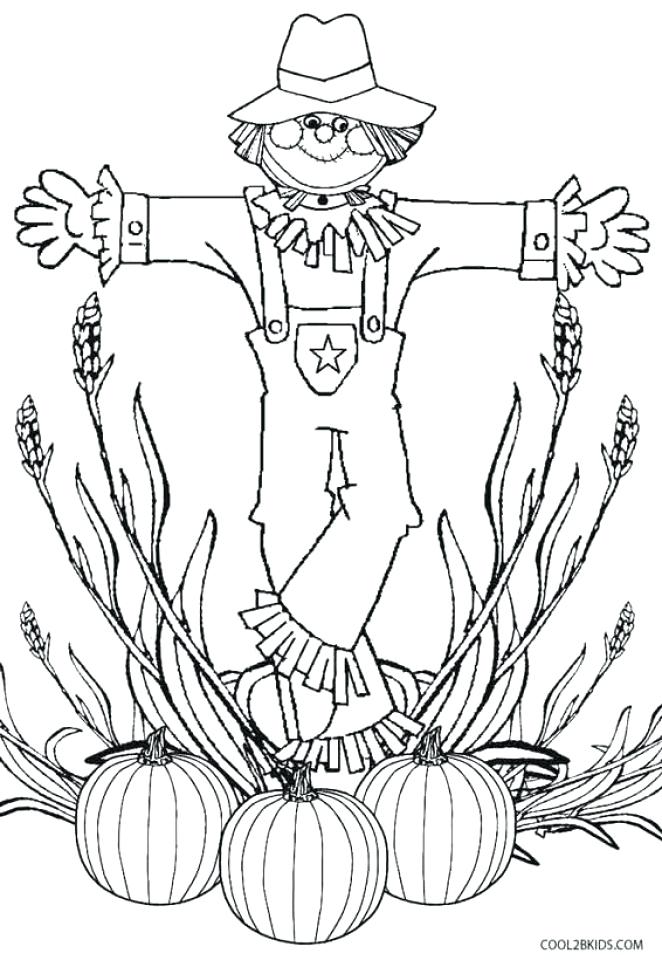 662x960 Scarecrow Coloring Pages Unique Free Printable Ideas On Preschool