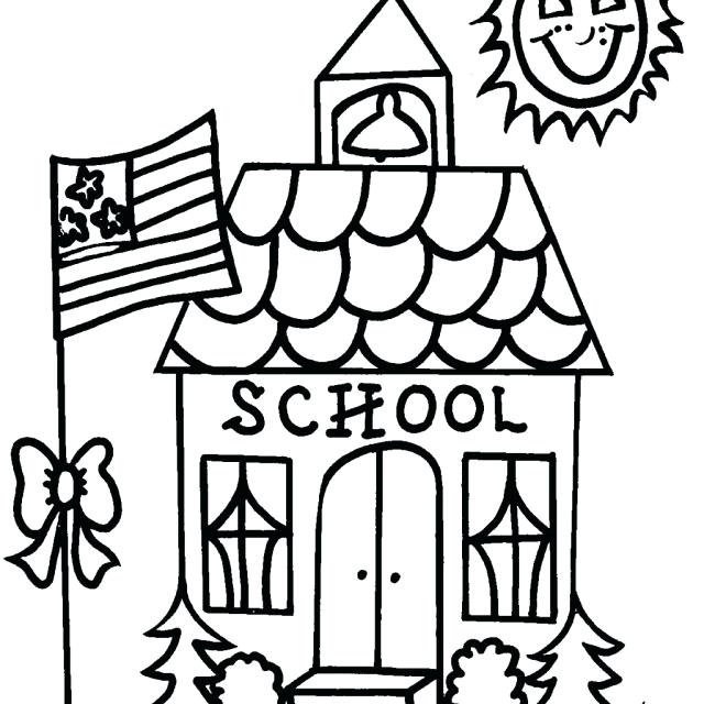 Free School Coloring Pages at GetDrawings | Free download