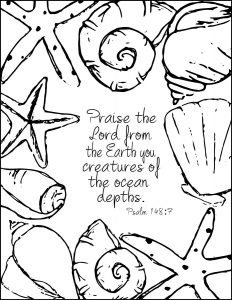 232x300 Summer Inspired Free Coloring Pages With Bible Verses