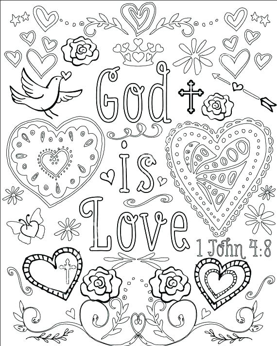 570x712 Beautiful Bible Verses Coloring Pages Print Christian With Bible
