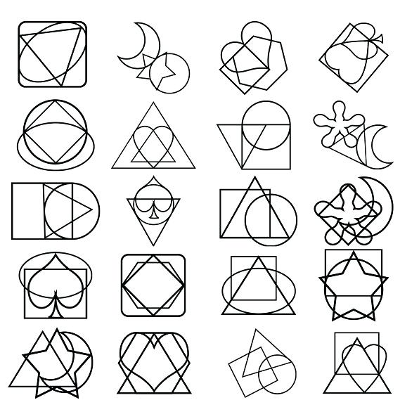 596x596 Shapes Coloring Pages Simple Shapes Coloring Sheets Free Shape