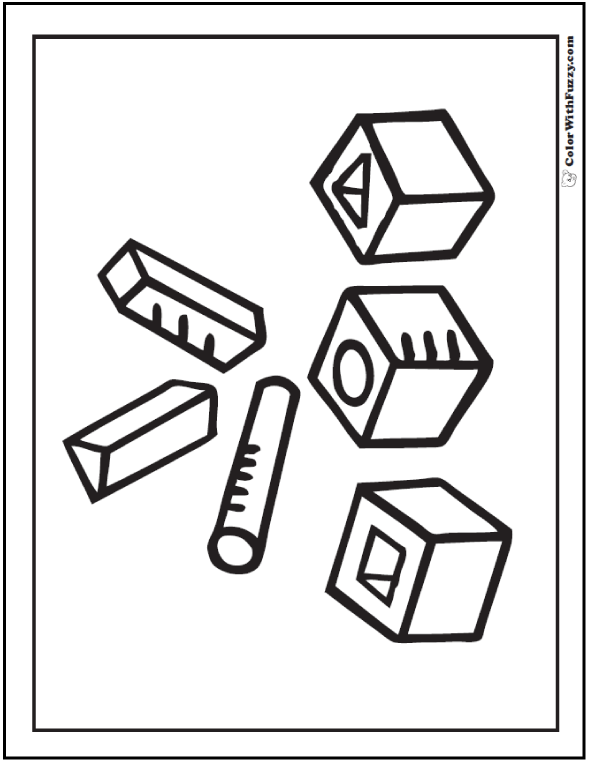 590x762 Geometric Coloring Pages To Print And Customize