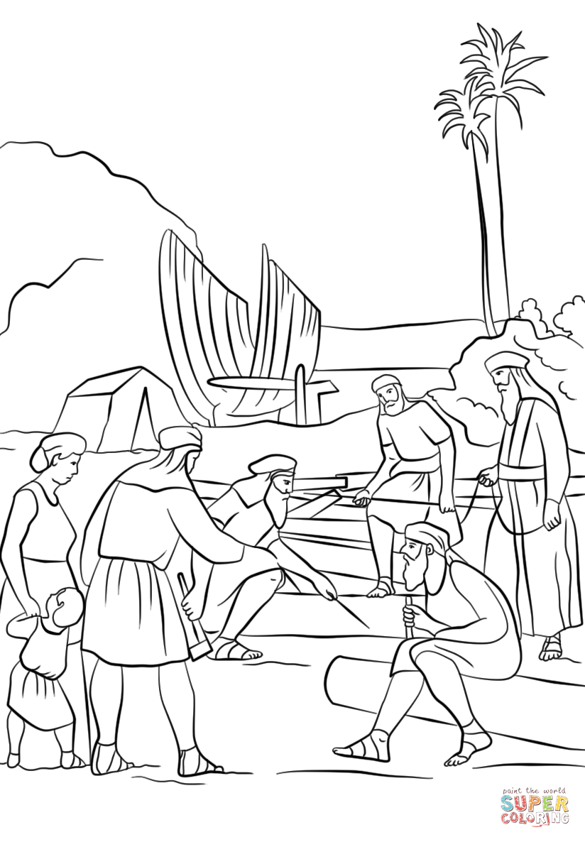 824x1186 Wonderful Book Of Mormon Coloring Pages Nephi Builds A Boat Page