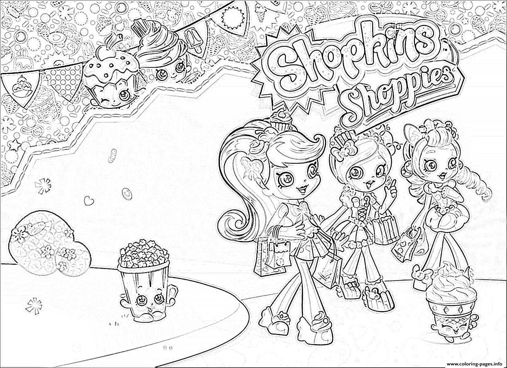 1651x1200 Print Shopkins Shoppies Girls Coloring Pages Favorite Places