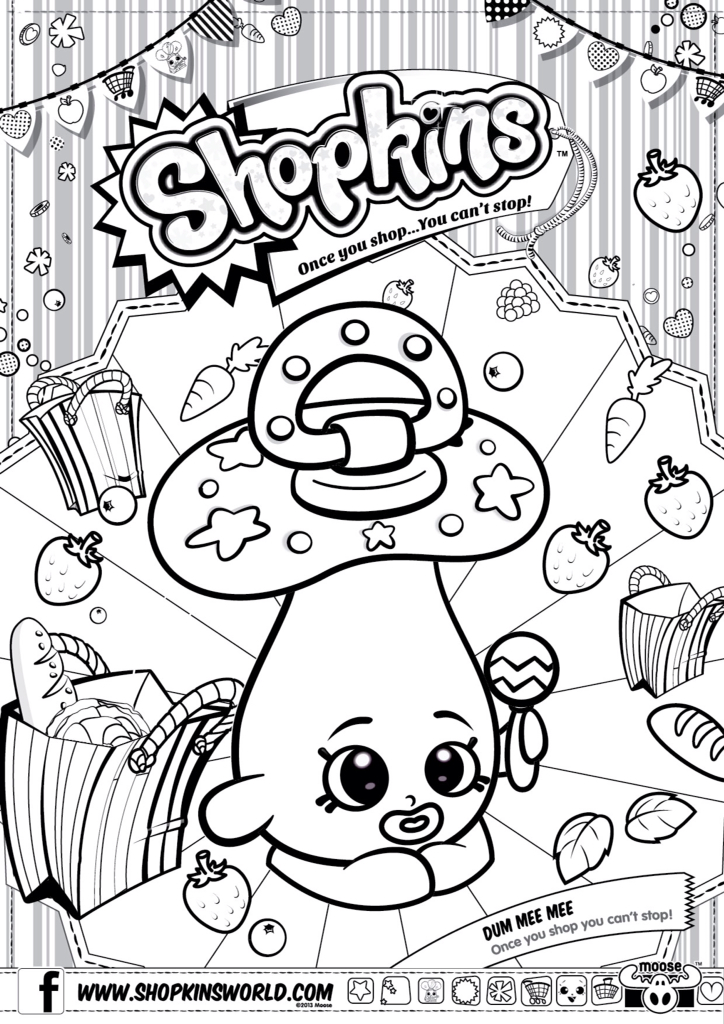 724x1024 Shopkins Coloring Pages
