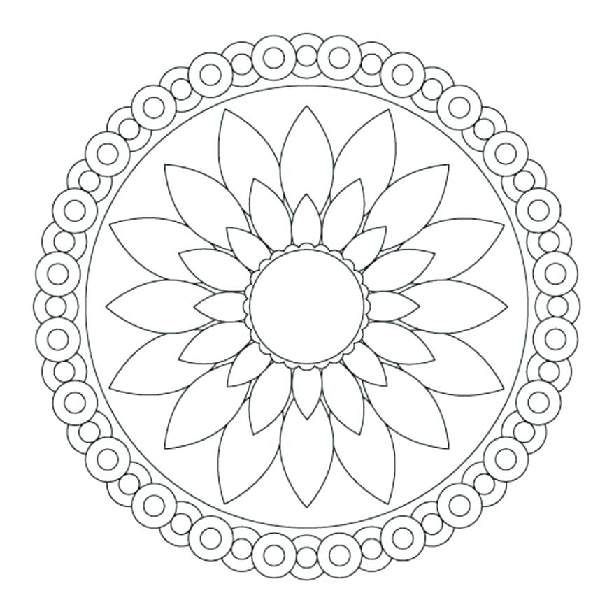 878x878 Simple Mandala Coloring Pages Amazing Colouring Coloring Simple