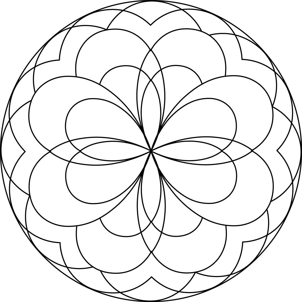 1185x1185 Simple Mandala Coloring Pages Download And Print For Free