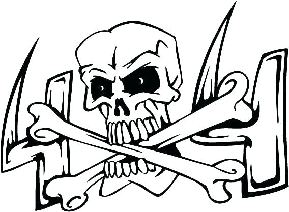 568x417 Skull And Bones Coloring Pages Vanda
