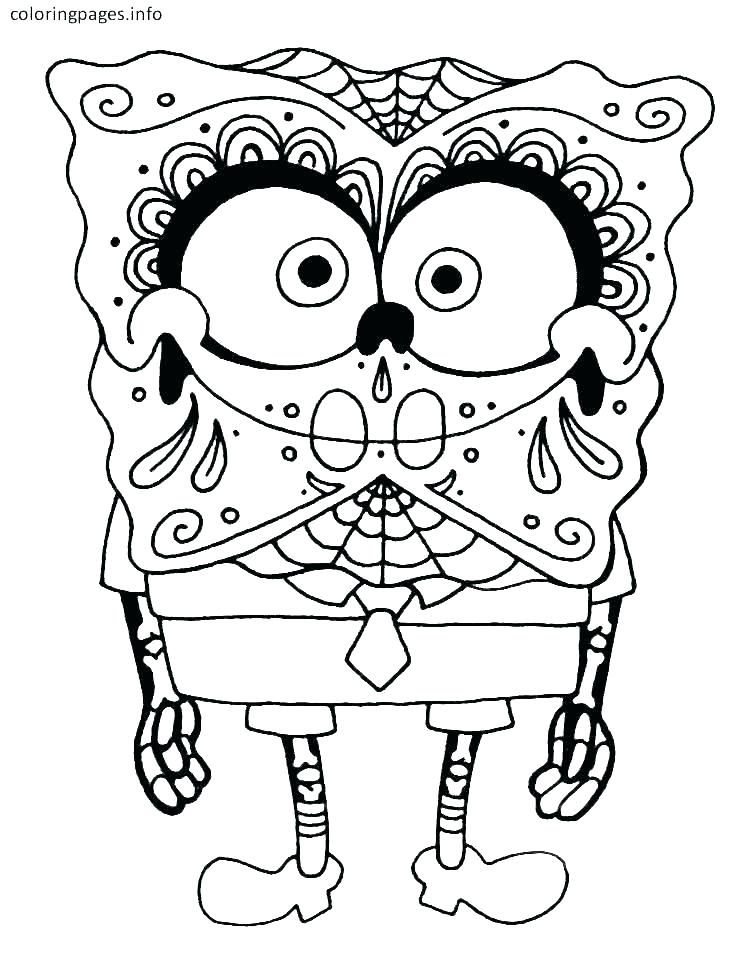 749x965 Sugar Skull Coloring Pages