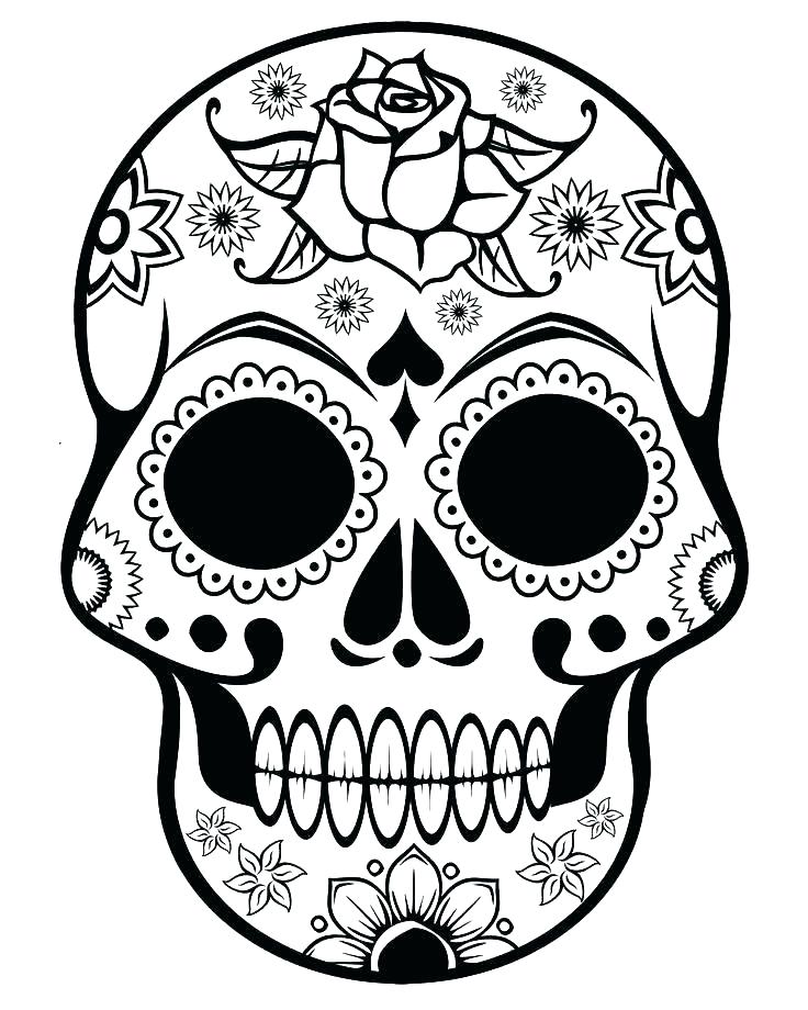 736x920 Printable Sugar Skull Coloring Pages Free Printable R Skull