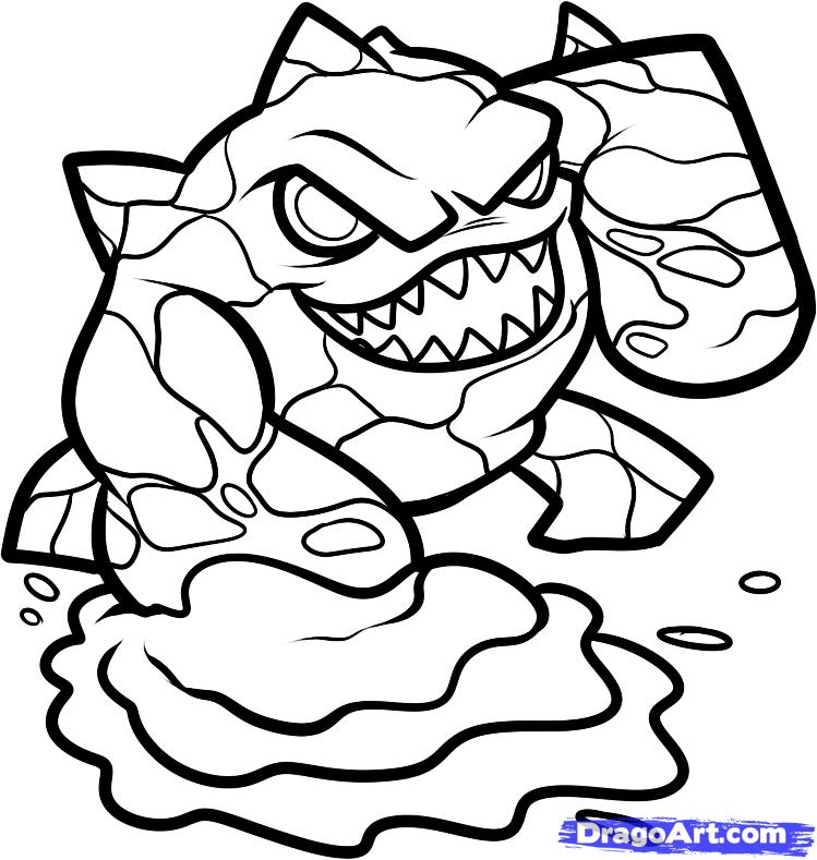 749x789 Skylanders Coloring Pages How To Draw Eruptor Step Inside