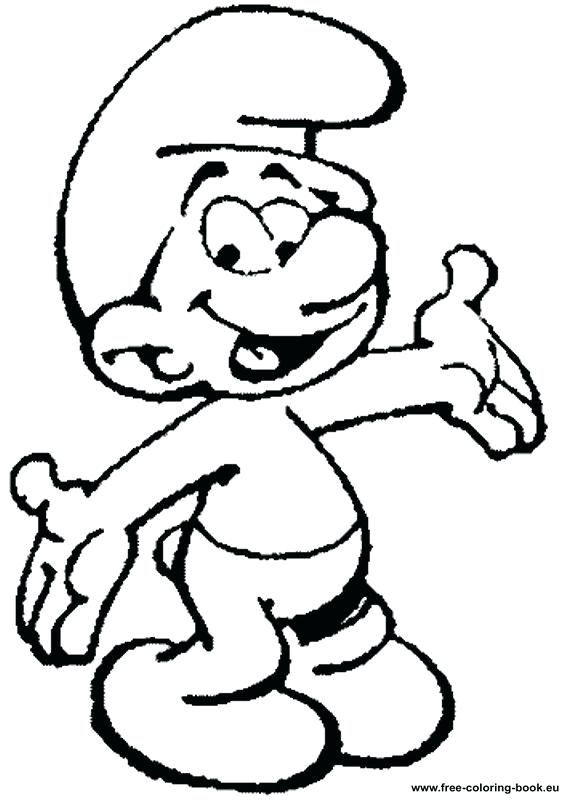 565x800 Smurf Coloring Pages Free Printable Coloring Page Smurfs Cartoons